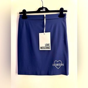 Navy blue “Love Moschino” skirt